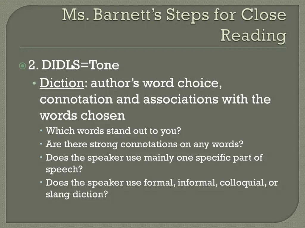 2 didls tone diction author s word choice