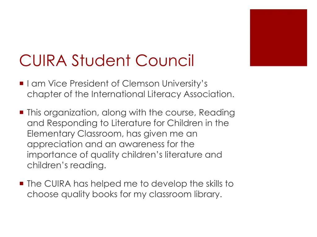 cuira student council