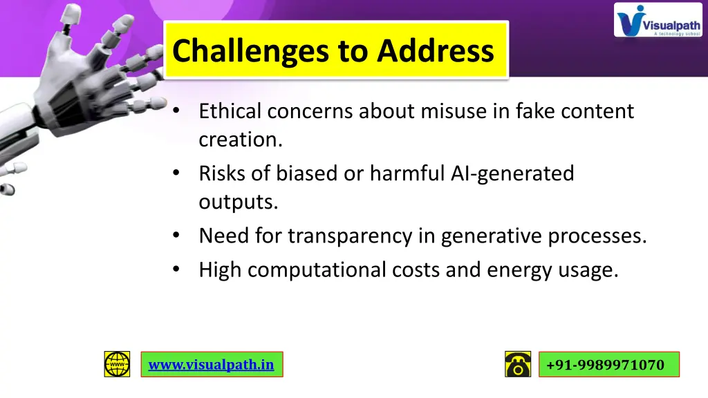 challenges to address