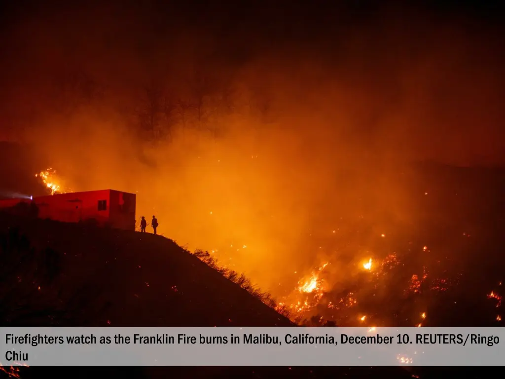 firefighters watch as the franklin fire burns 1