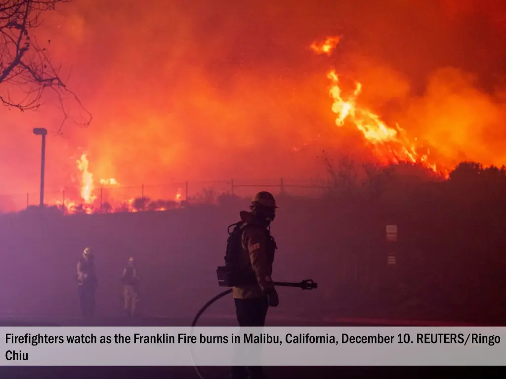 firefighters watch as the franklin fire burns 2