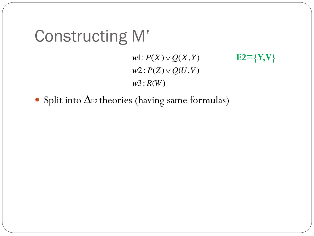 constructing m 1