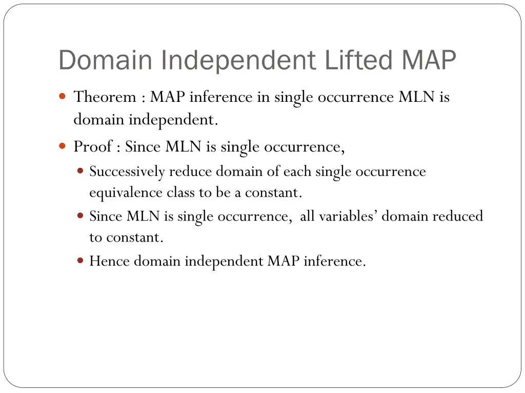 domain independent lifted map