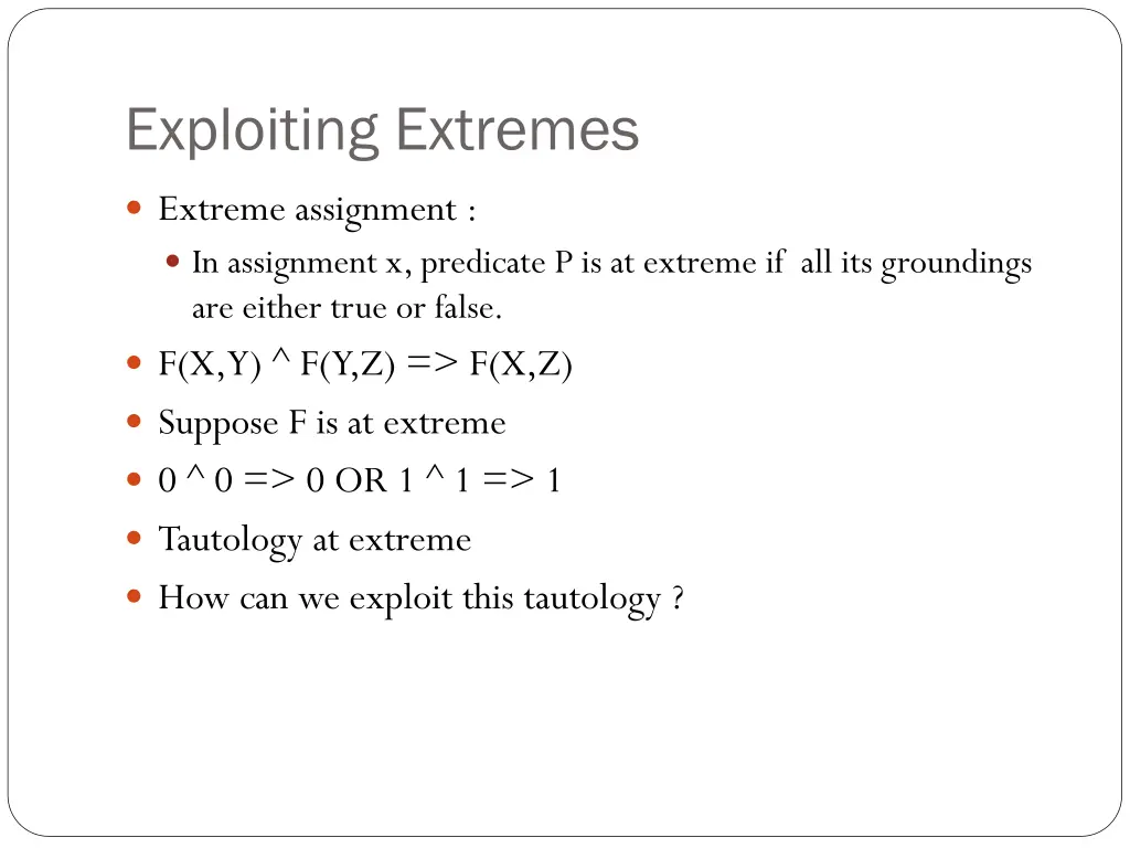 exploiting extremes