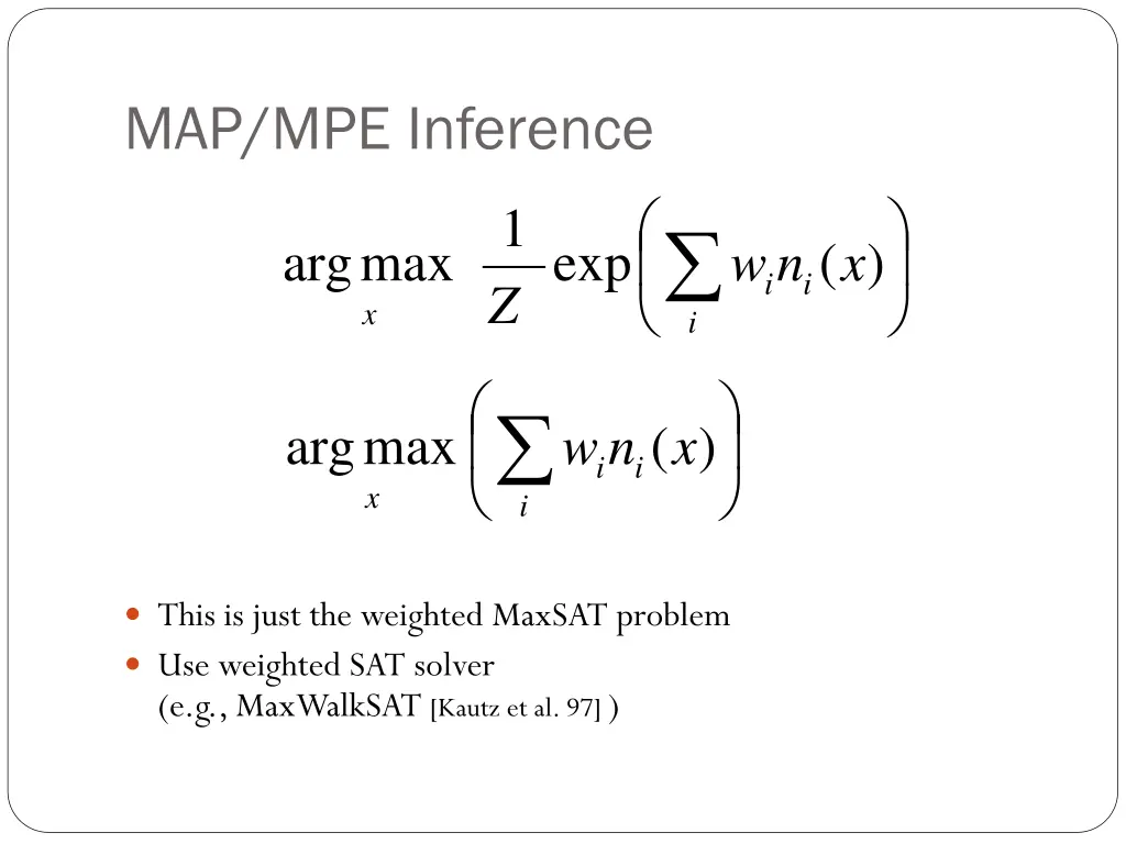 map mpe inference