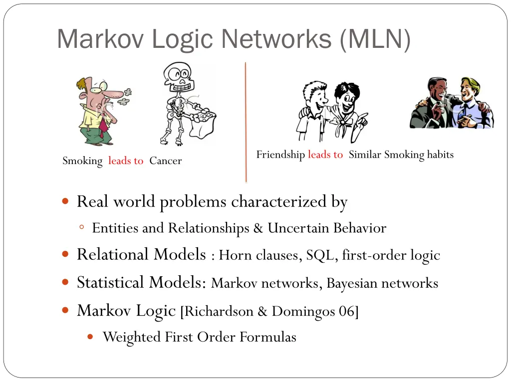 markov logic networks mln