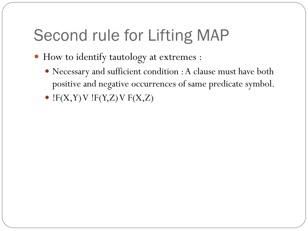 second rule for lifting map 1