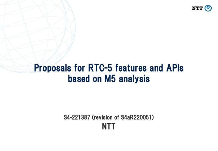 proposals for rtc proposals for rtc 5 features