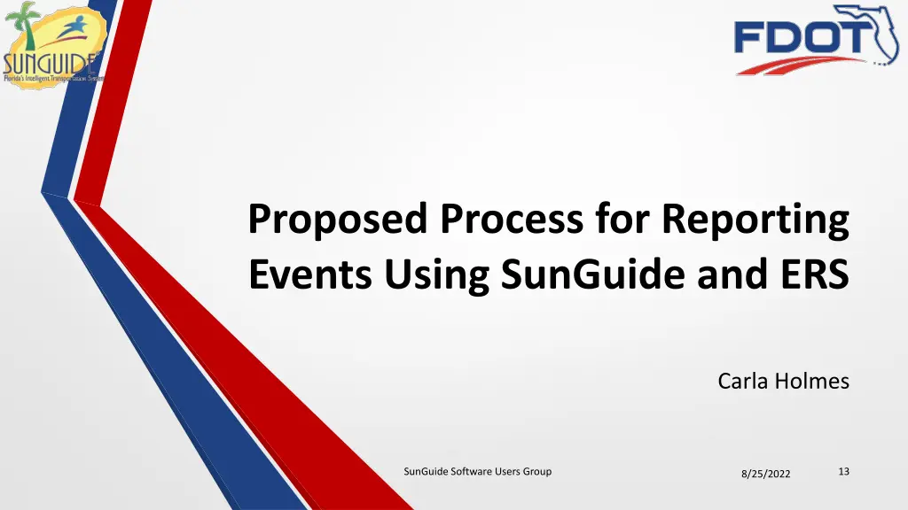 proposed process for reporting events using