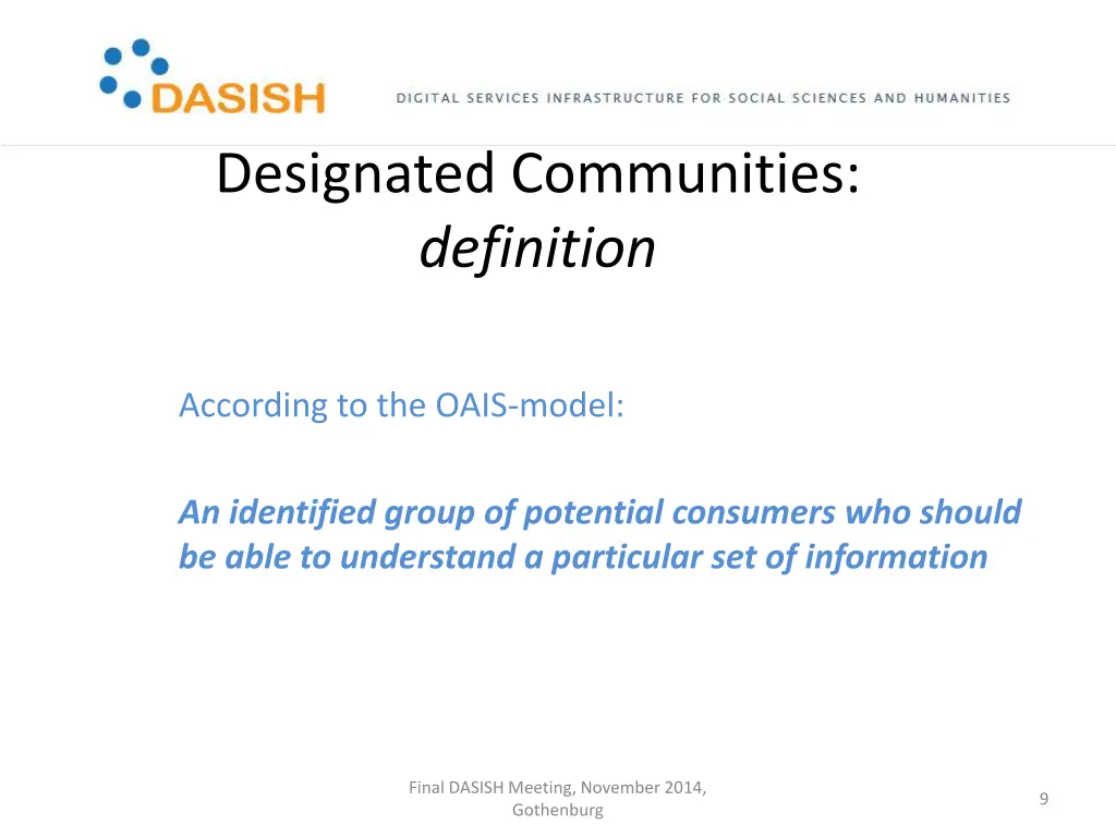 designated communities definition