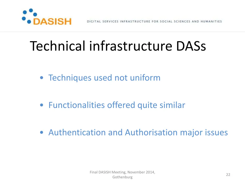 technical infrastructure dass