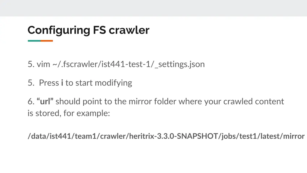 configuring fs crawler