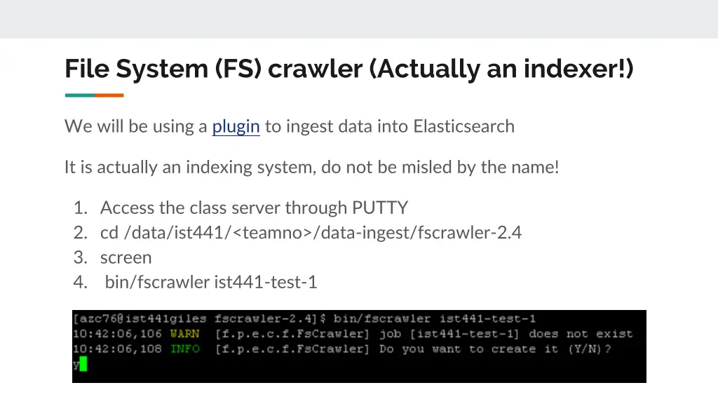 file system fs crawler actually an indexer