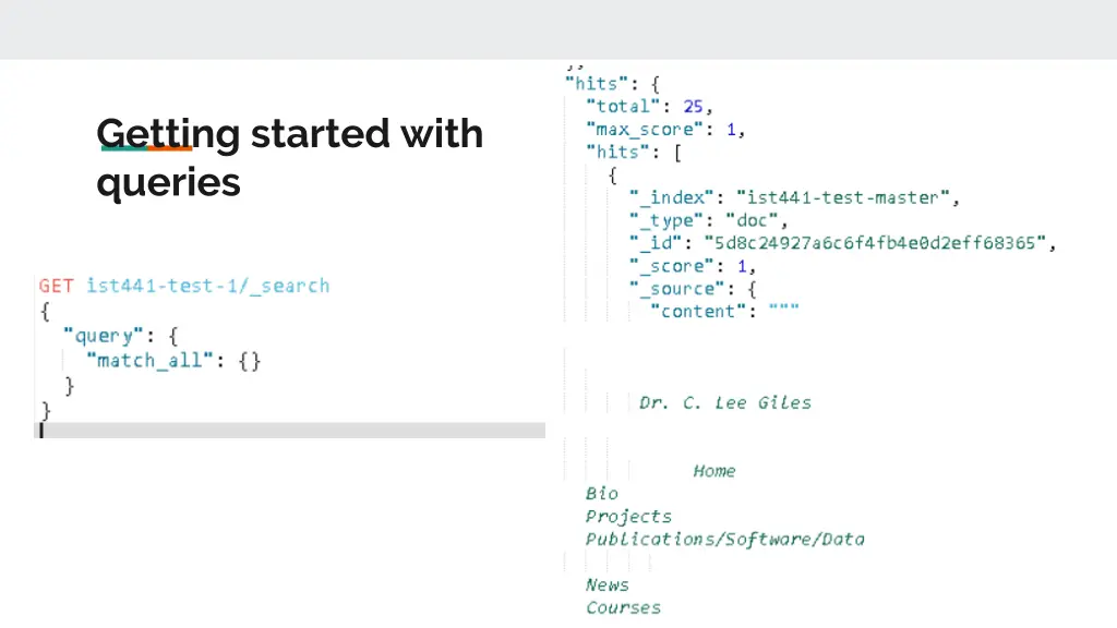 getting started with queries