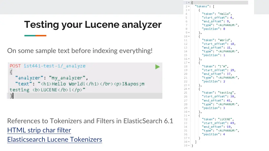 testing your lucene analyzer