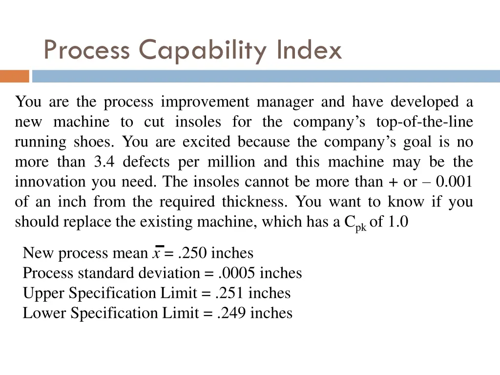 process capability index 3