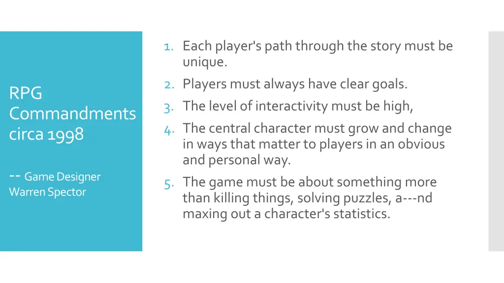 1 each player s path through the story must