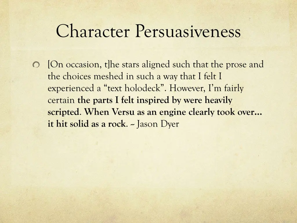 character persuasiveness 1