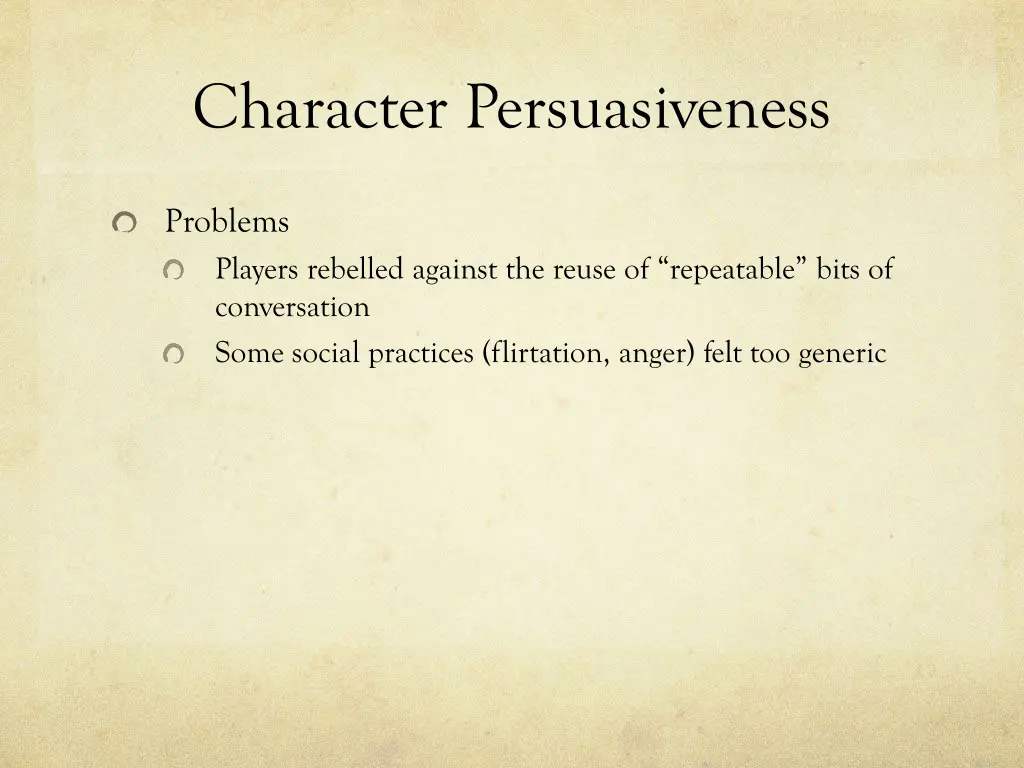 character persuasiveness 2