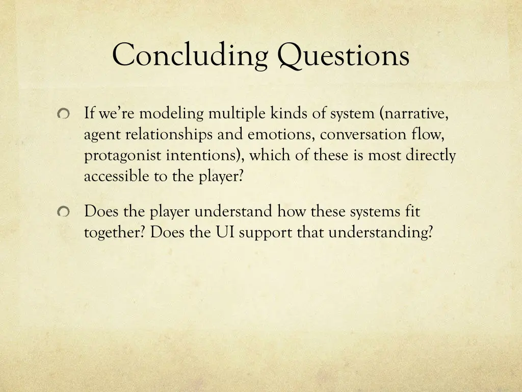 concluding questions 1