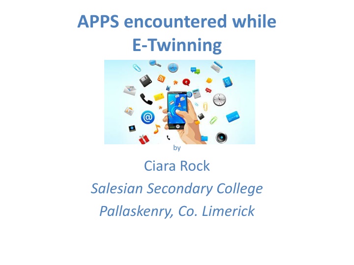 apps encountered while e twinning