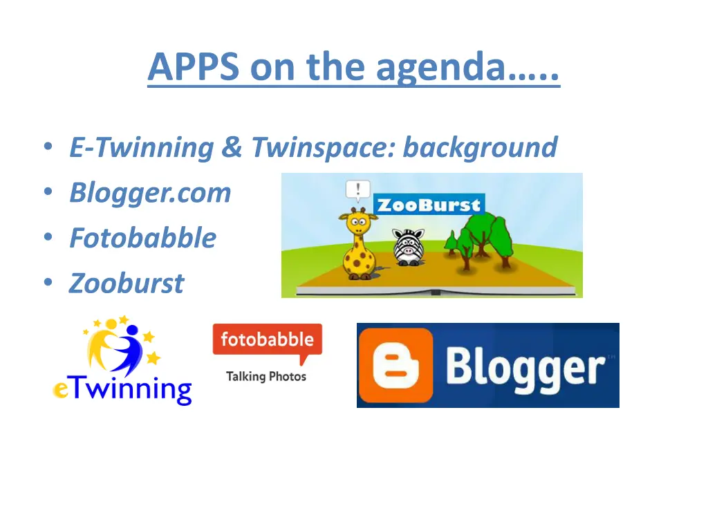 apps on the agenda