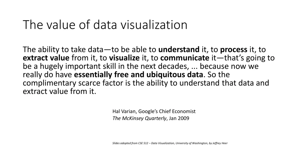 the value of data visualization