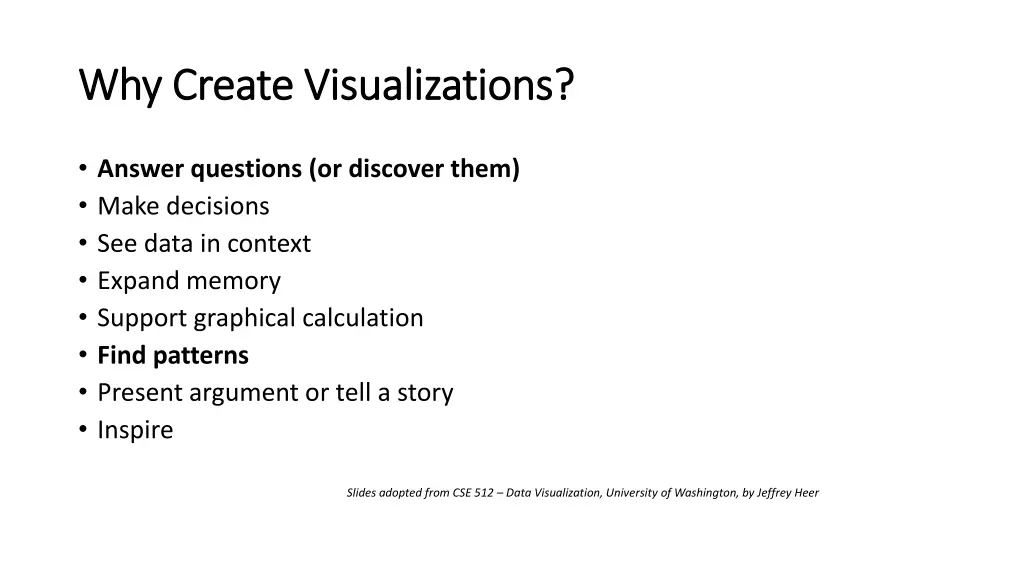 why create visualizations why create