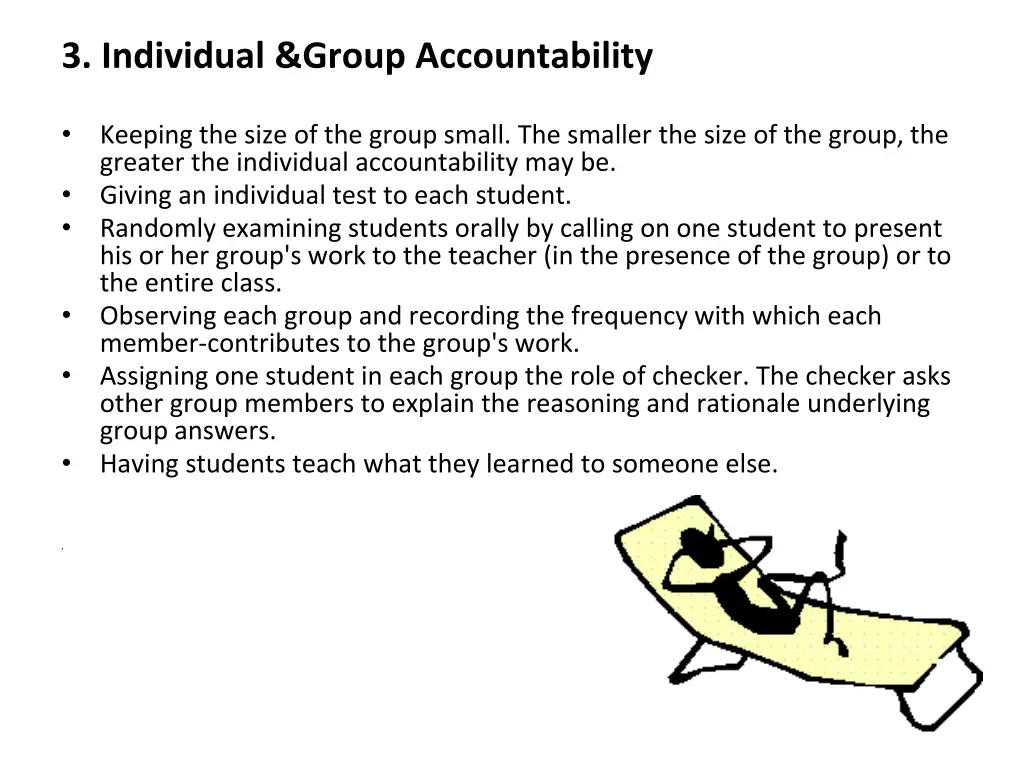 3 individual group accountability