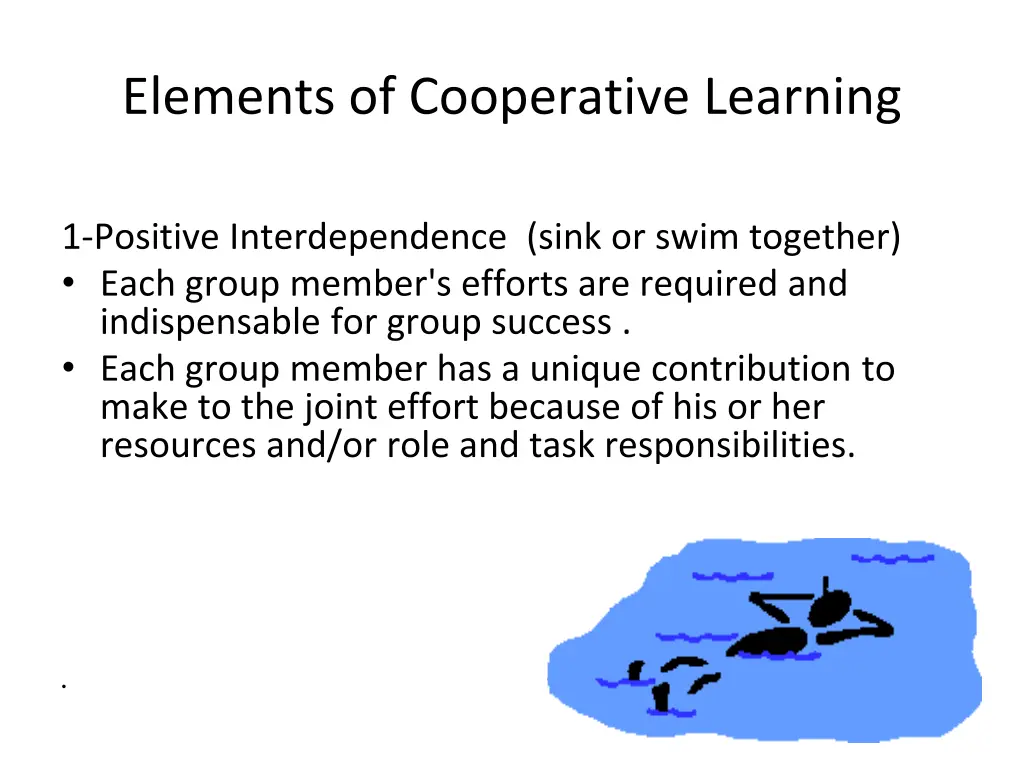 elements of cooperative learning