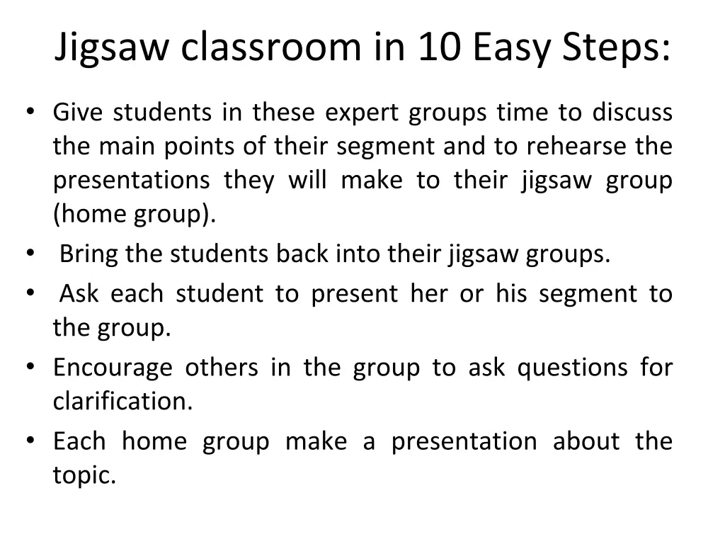 jigsaw classroom in 10 easy steps 1