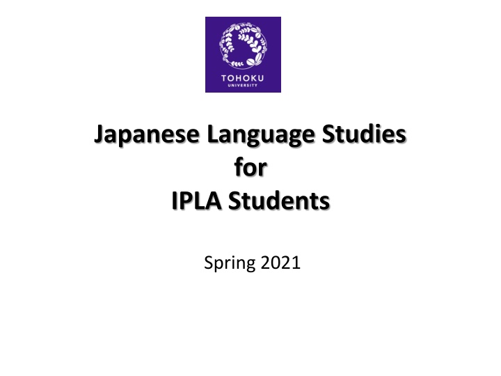 japanese language studies for ipla students