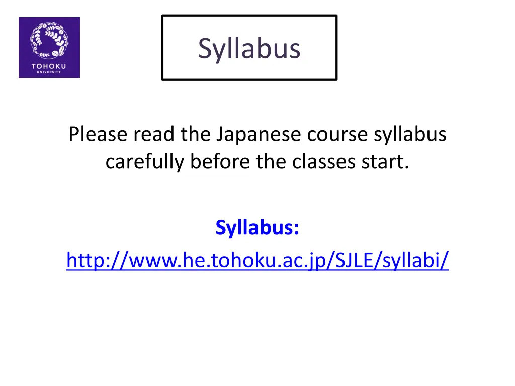 syllabus