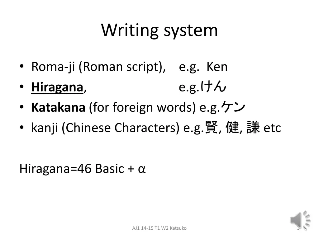 writing system