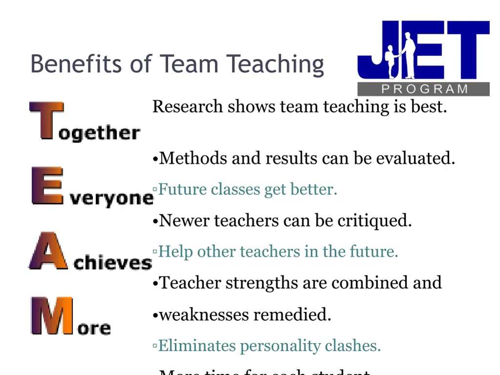 benefits of team teaching