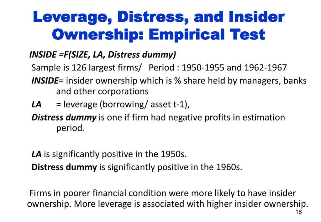 leverage distress and insider leverage distress