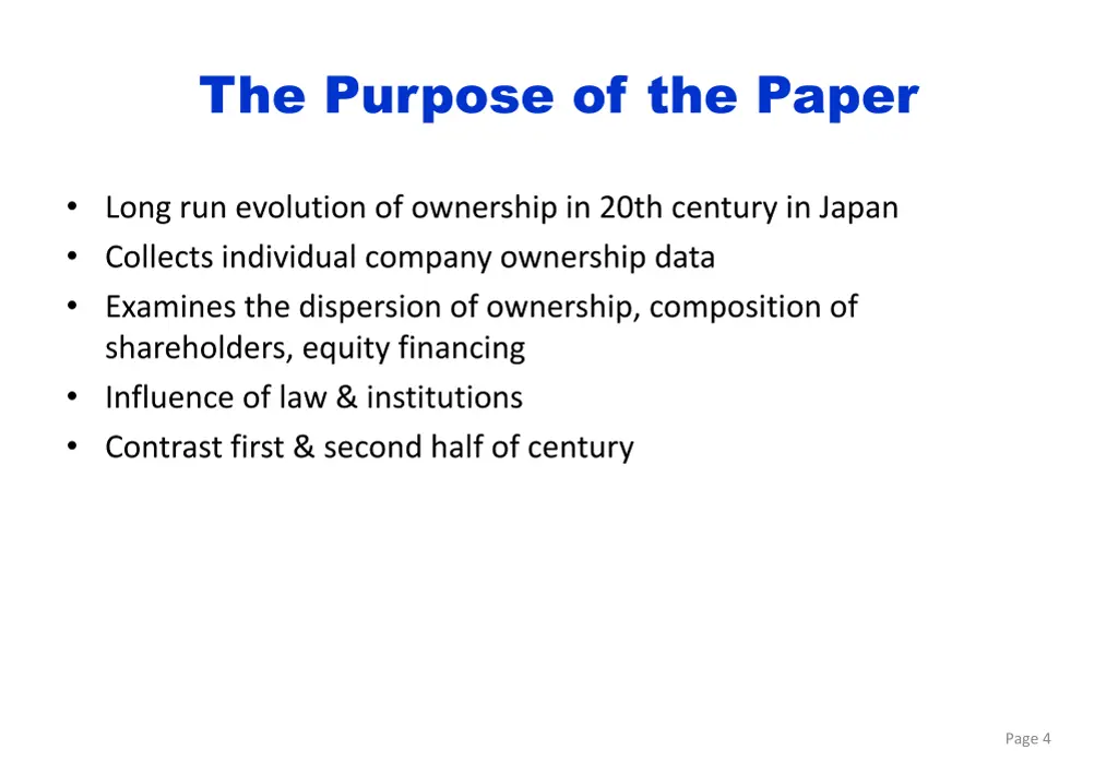 the purpose of the paper