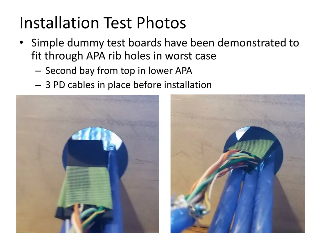 installation test photos simple dummy test boards