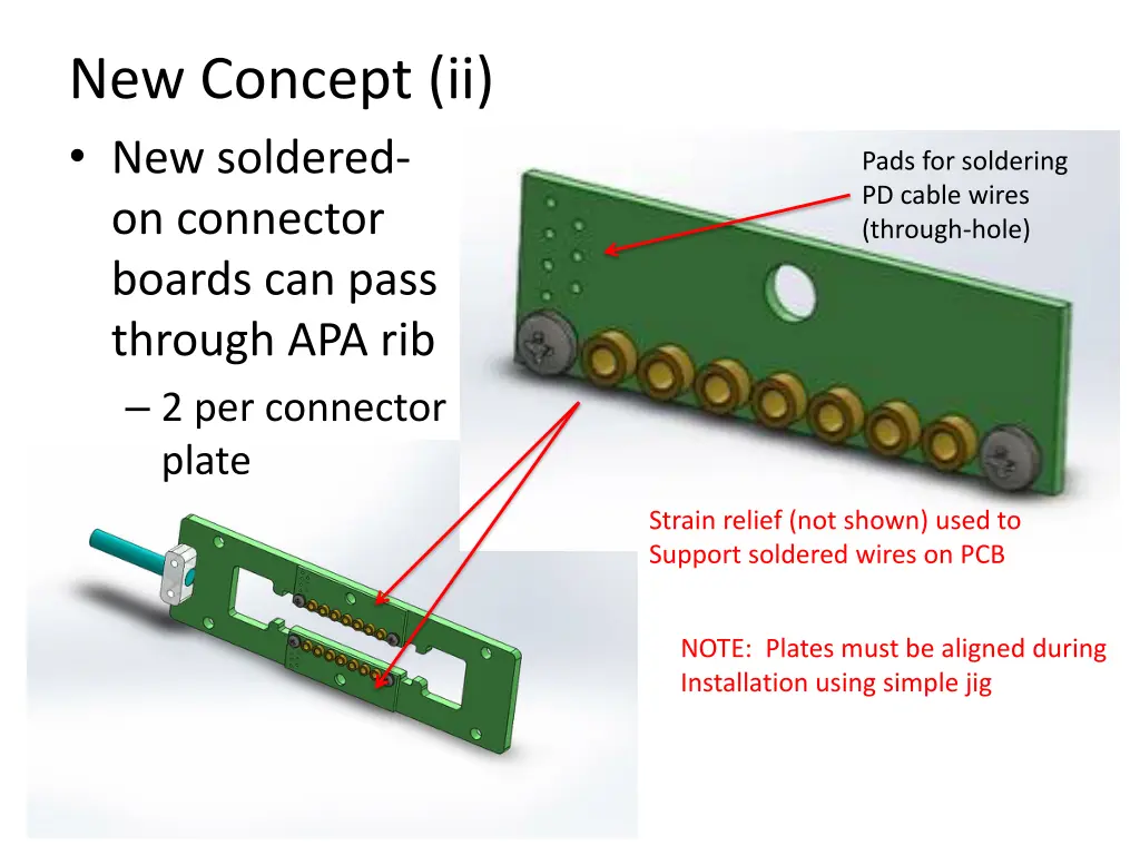 new concept ii new soldered on connector boards