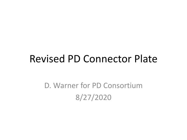 revised pd connector plate