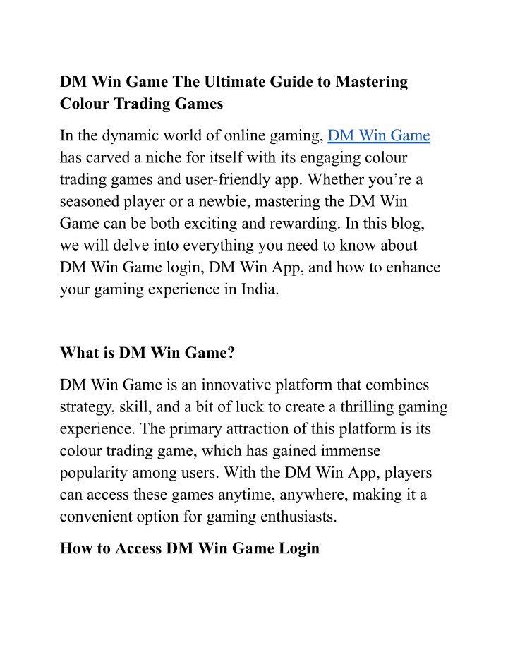 dm win game the ultimate guide to mastering