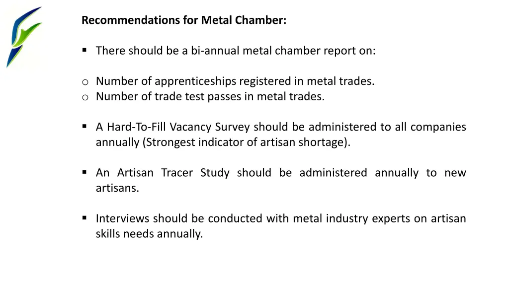 recommendations for metal chamber