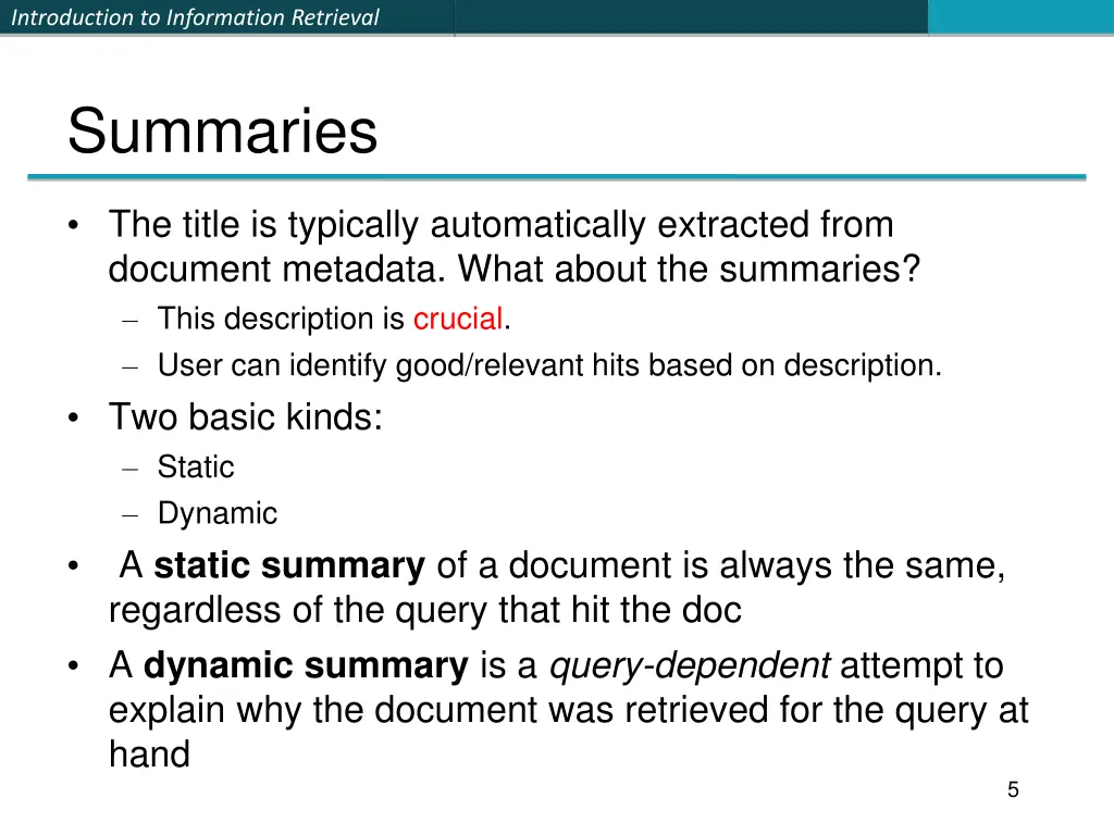 introduction to information retrieval 4