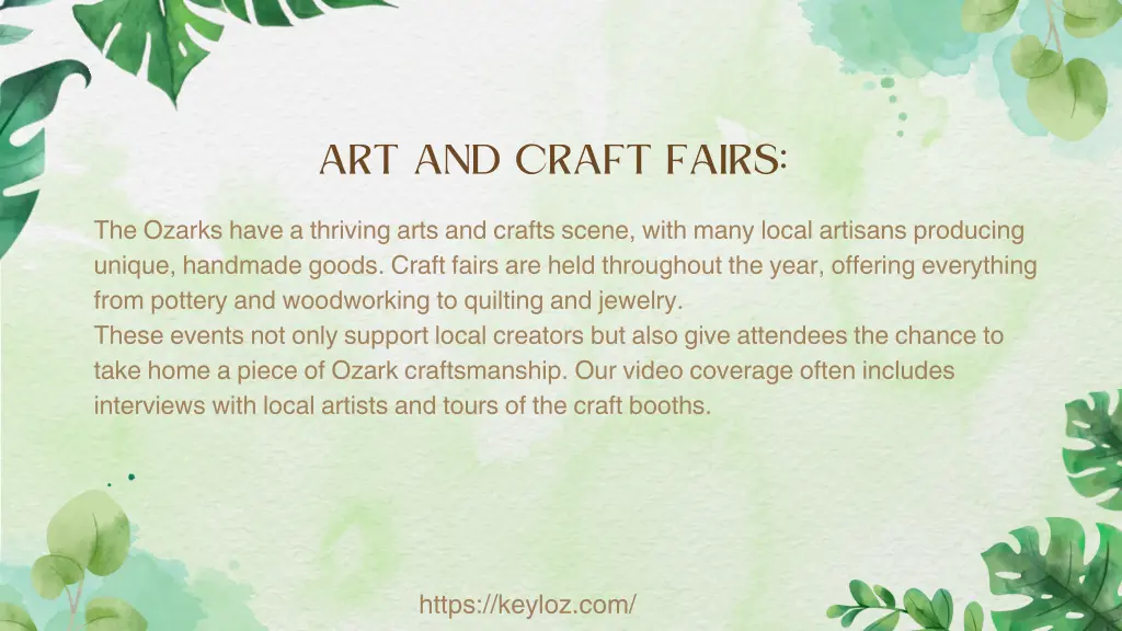 art and craft fairs