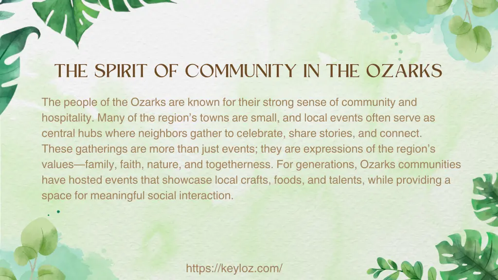 the spirit of community in the ozarks