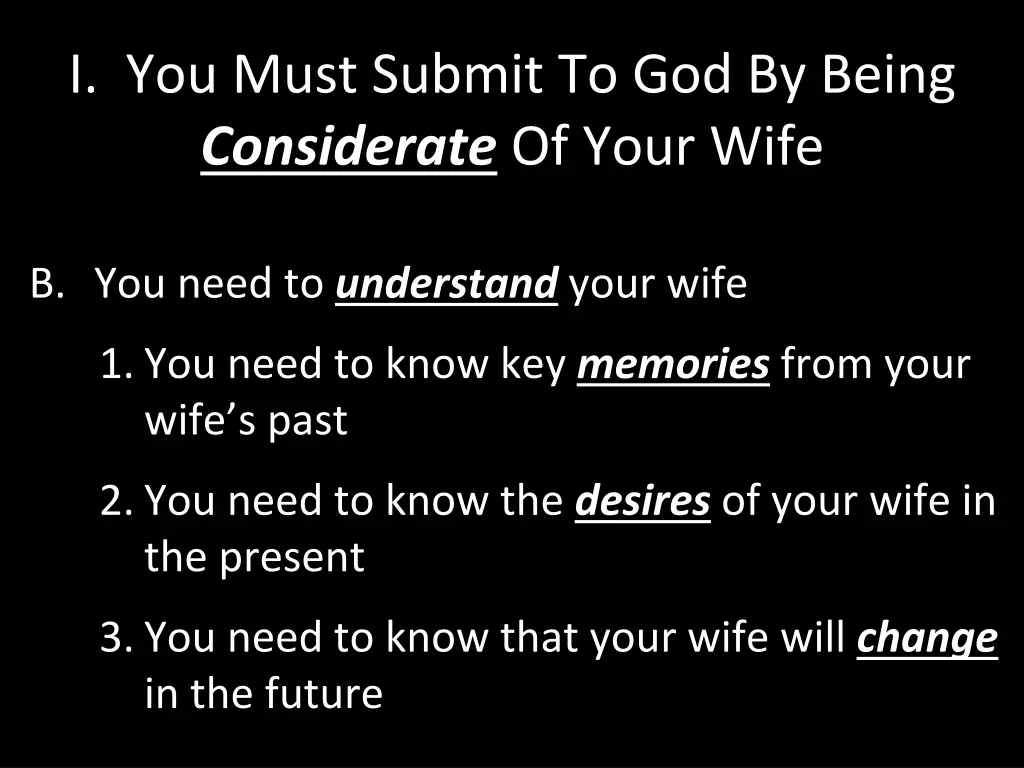 i you must submit to god by being considerate 1