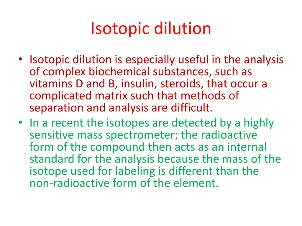 isotopic dilution 2
