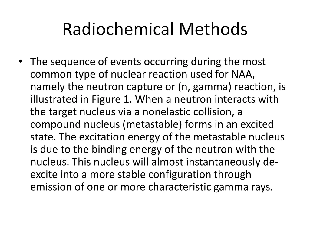 radiochemical methods 1