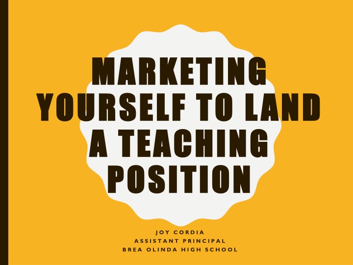 marketing marketing yourself to land yourself