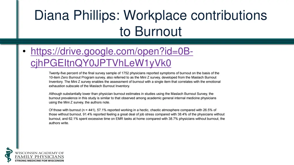 diana phillips workplace contributions to burnout